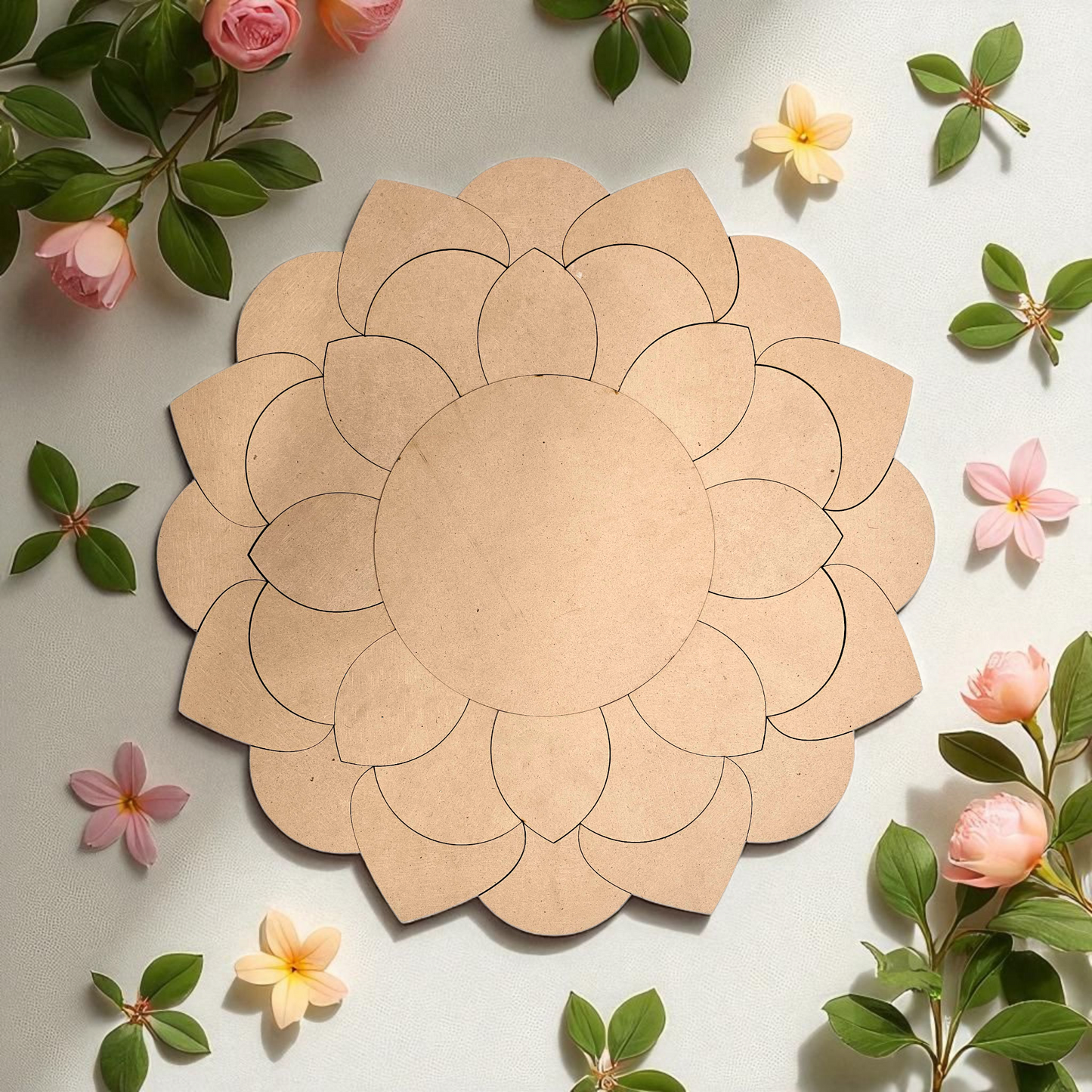 MDF Rangoli Cutouts Design - 7