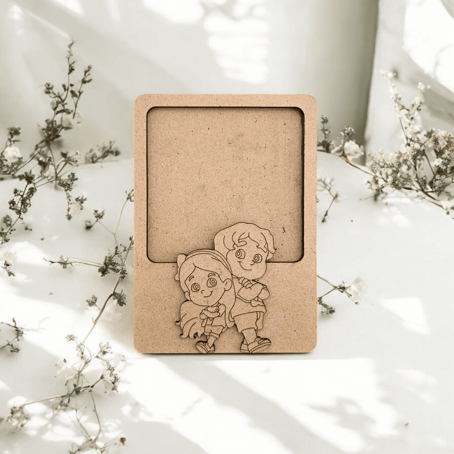 Brother-Sister Polaroid Photo Frame