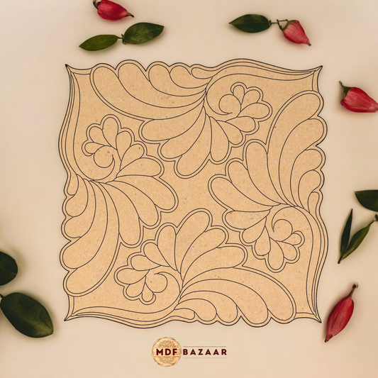 Flower Design Lippan Art Base