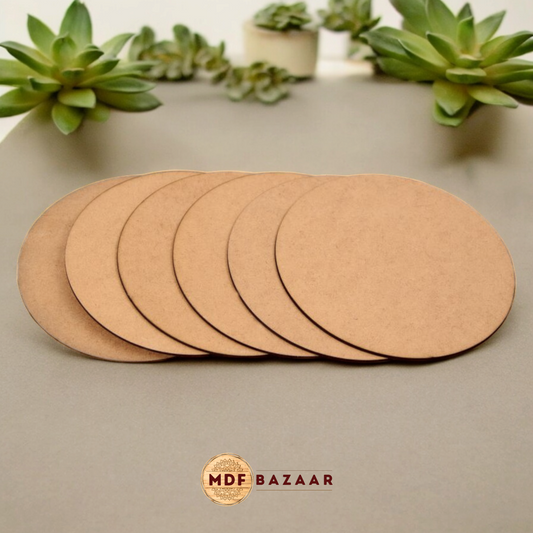 Circle Shaped Plain MDF Base