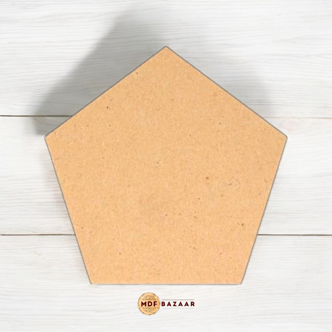 Pentagon Shaped Plain MDF Base