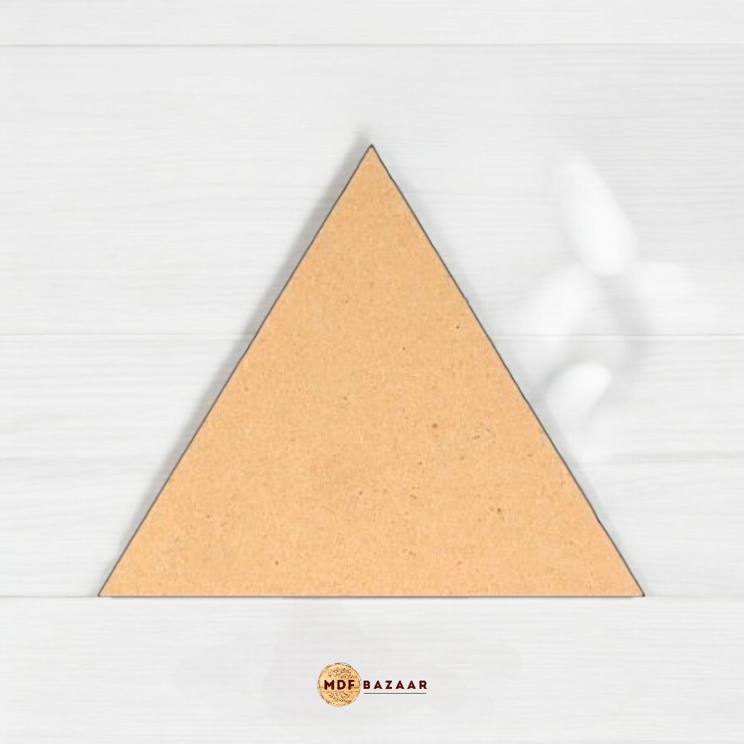 Triangle Shaped Plain MDF Base