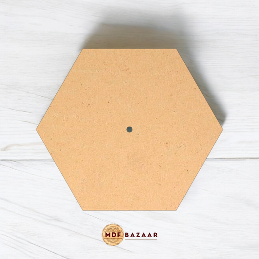 Plain Hexagon Wall Clock