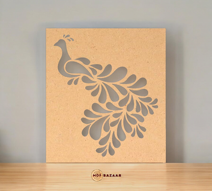 Rangoli Stencil - Peacock Design