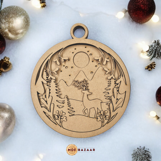 6 Layers Christmas Ornament - Design 1