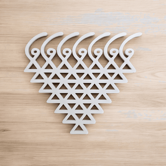 Saraswati Yantra (White Acrylic)