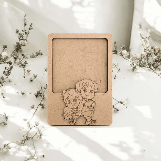 Brother-Sister Polaroid Photo Frame
