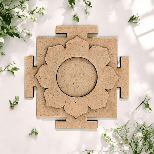 Designer T-Light Holder Shri Yantra Design
