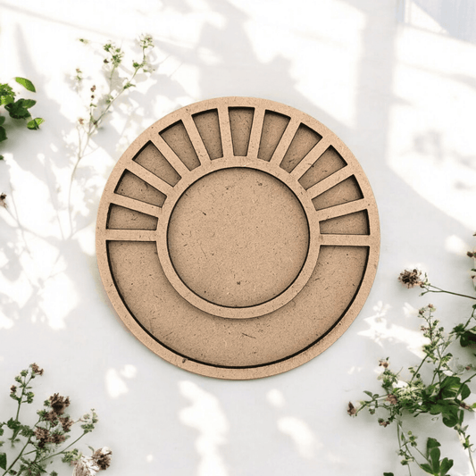 Designer cut T-Light Holder Circle Design