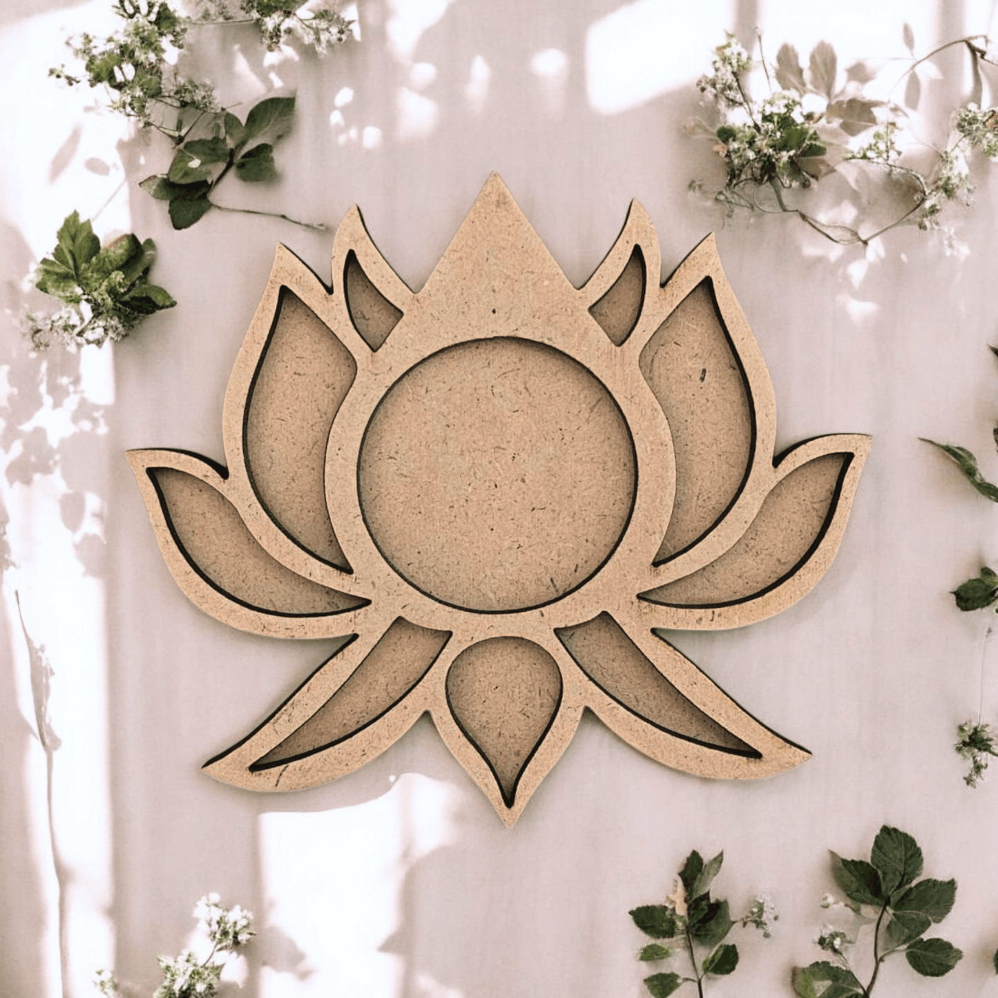 Designer cut T-Light Holder Lotus Design 2
