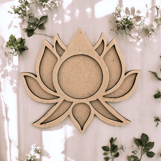 Designer cut T-Light Holder Lotus Design 2