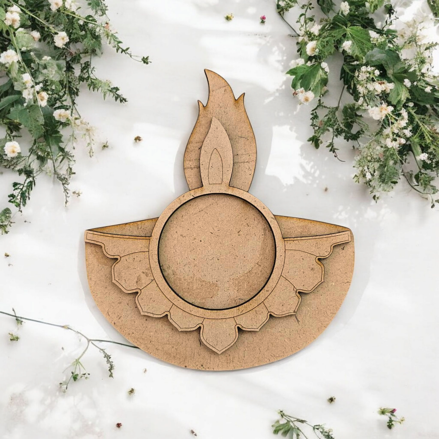 Designer cut T-Light Holder Diya Design 2