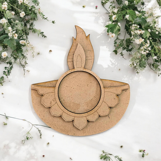 Designer cut T-Light Holder Diya Design 2