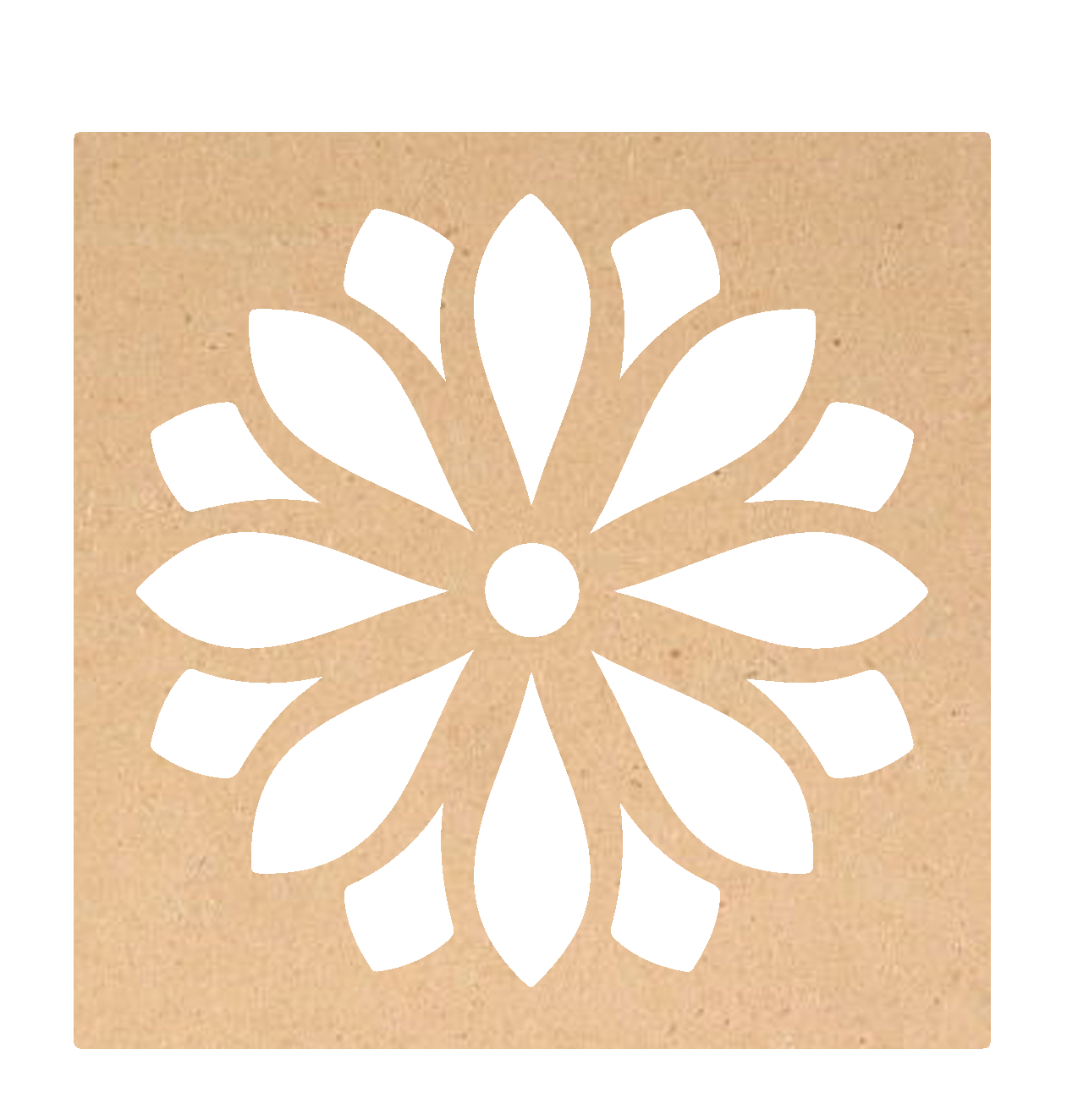 Rangoli Stencil - Flower Design 1