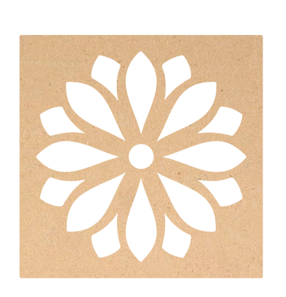 Rangoli Stencil - Flower Design 1