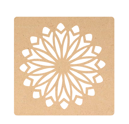 Rangoli Stencil - Flower Design - 2