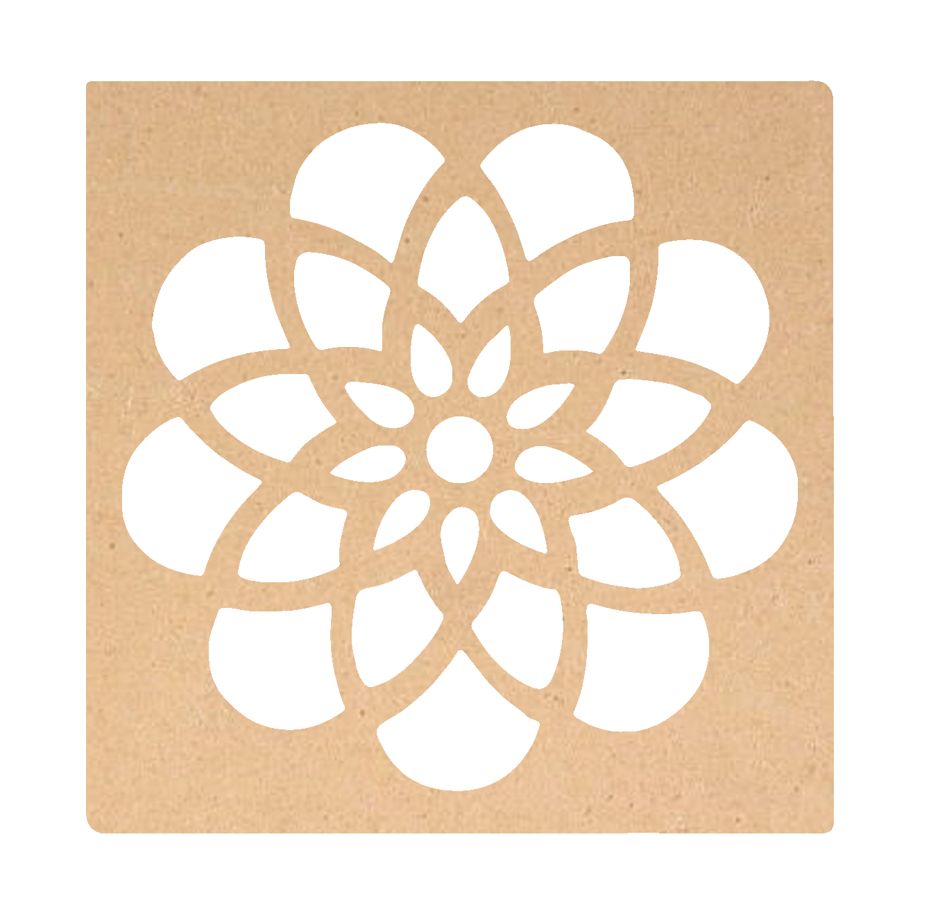 Rangoli Stencil - Flower Design - 2