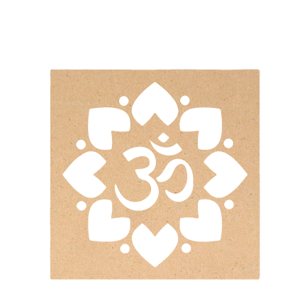 Rangoli Stencil - Om Design